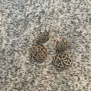 Silver keltic earrings